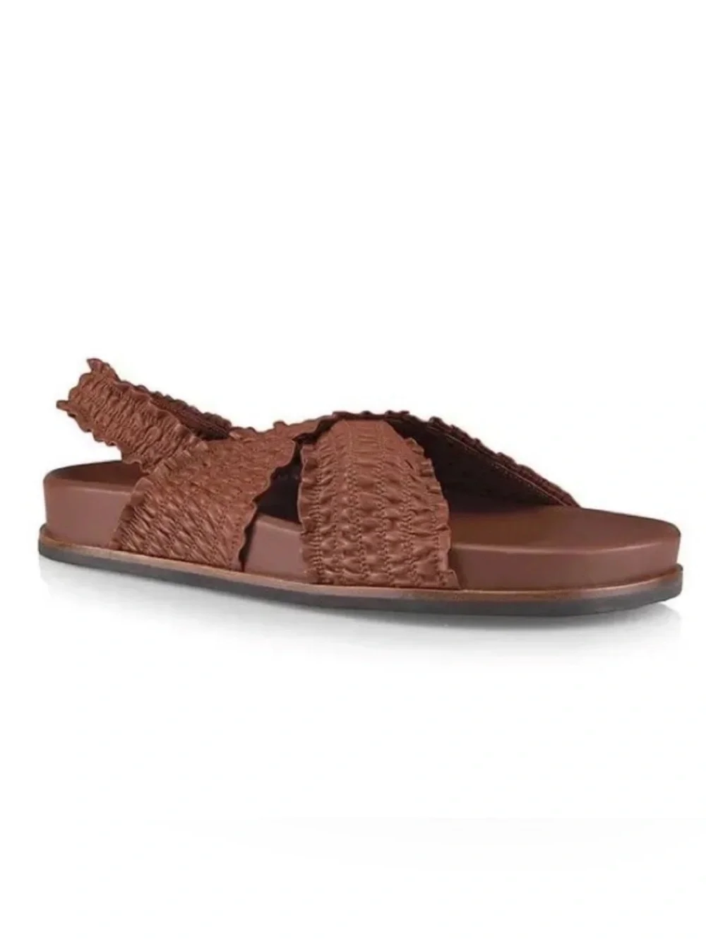 RAG & BONE | Women’s Bailey Brown Leather Stretch Cross-Strap Sandals size 6
